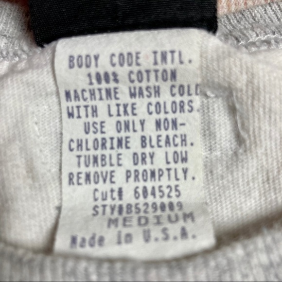 Body Code Short Sleeve T-Shirt Crop Top White/Grey - Picture 5 of 7